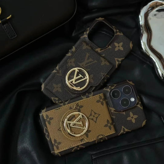 LuxMon™ Premium Leather Monogram Wallet Case