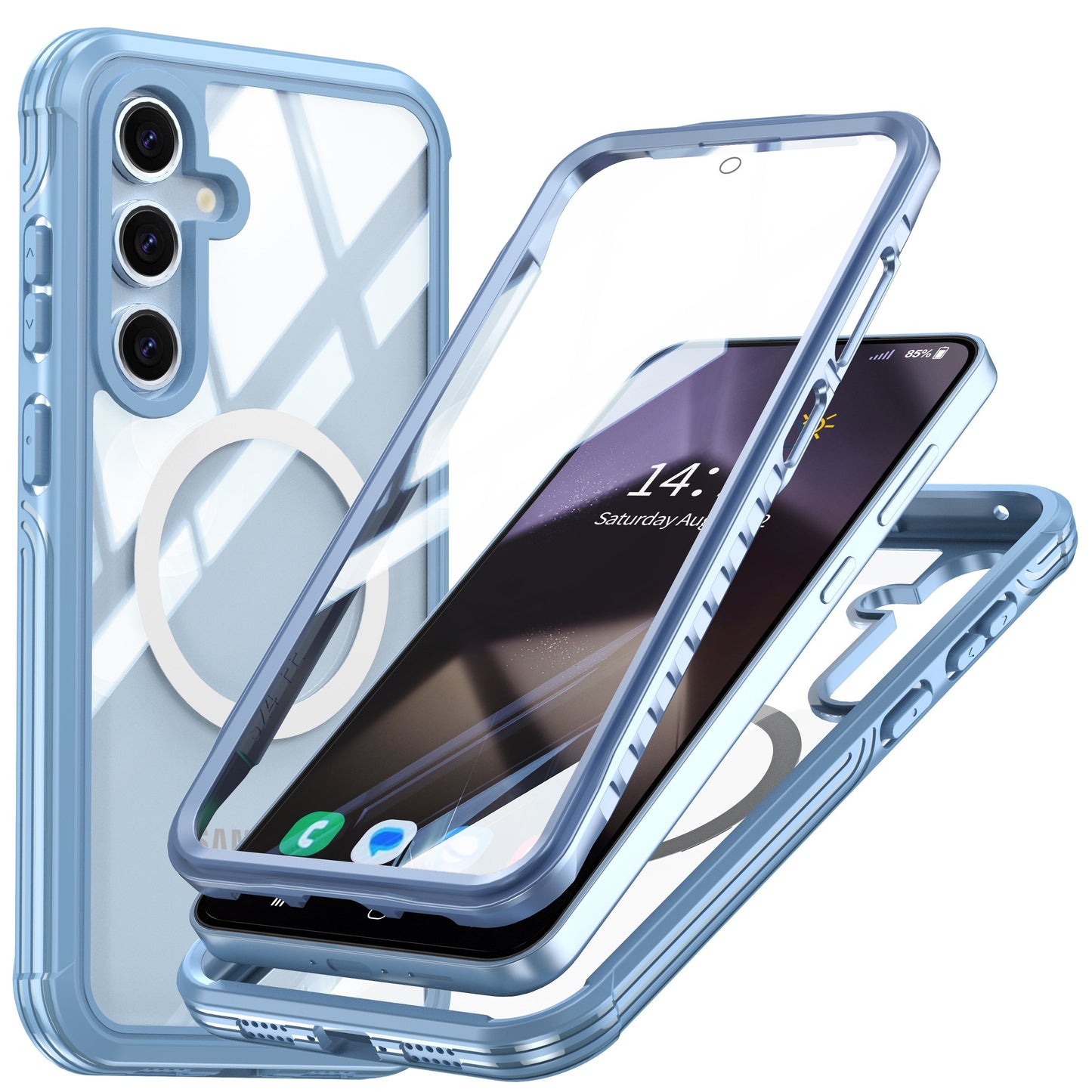 Samsung Galaxy S25 Transparent  Durable MagSafe Case