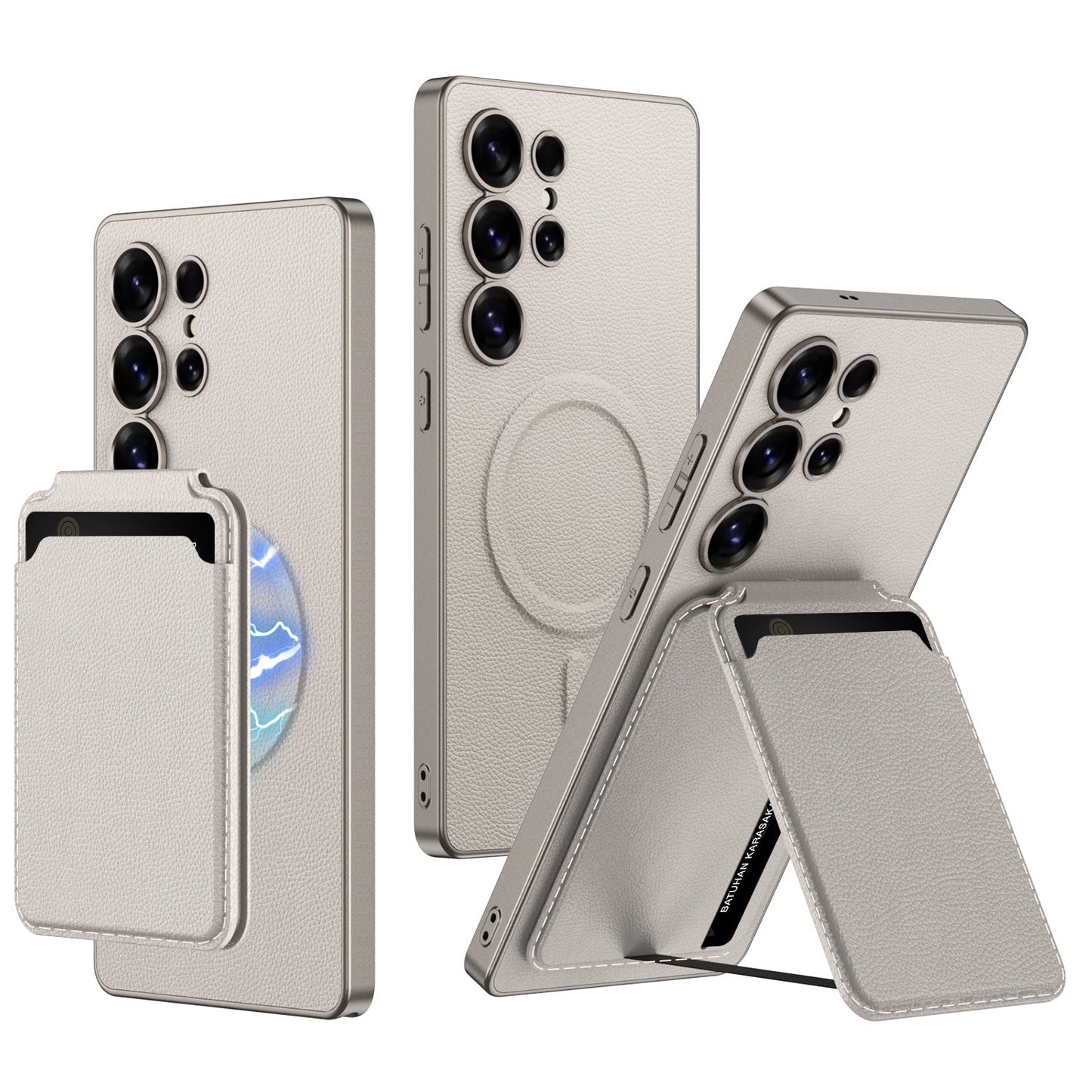 MagHold Luxe – Metallic Stand Wallet Case for Galaxy S Ultra Series