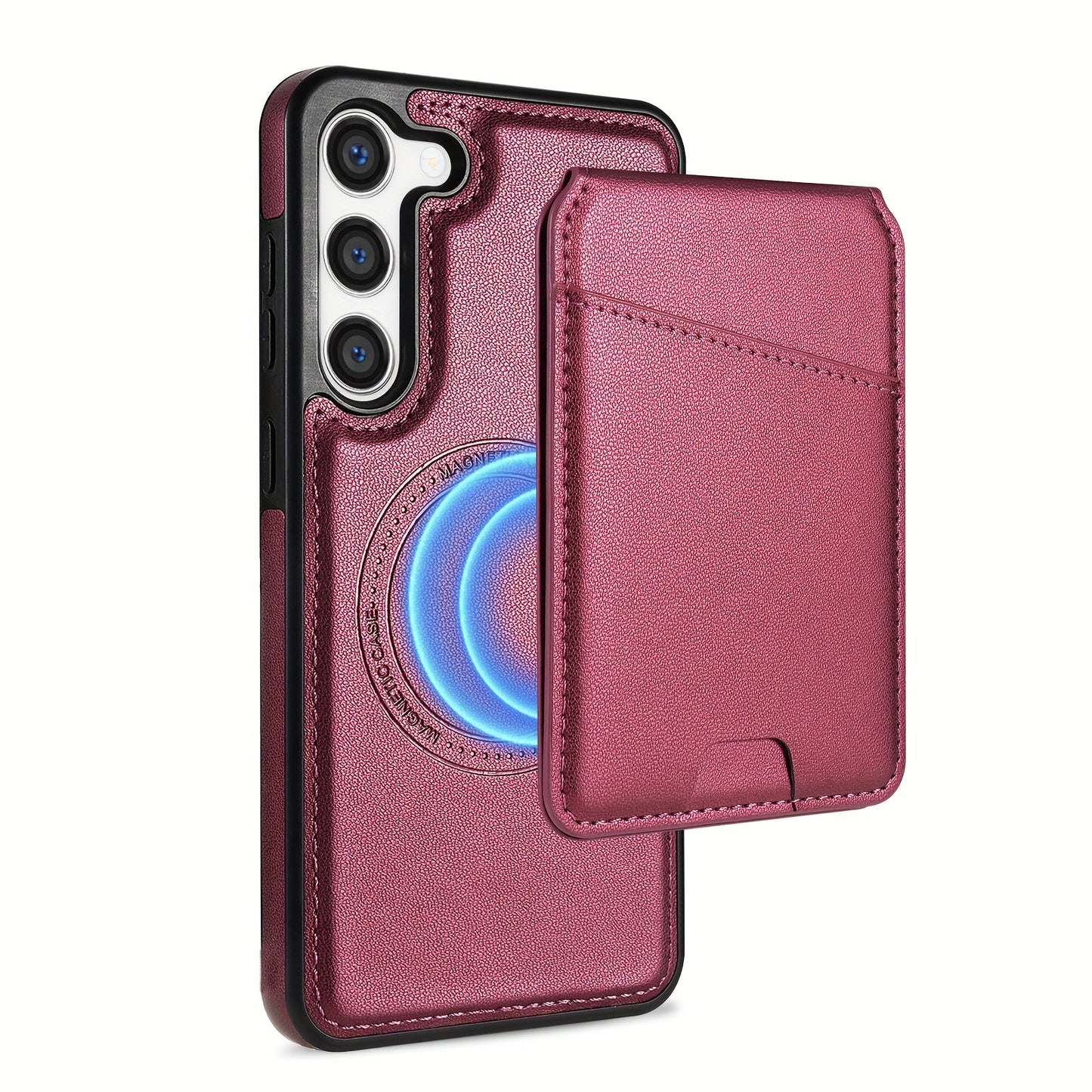 2-in-1 Magnetic Wallet Case with RFID Protection for Samsung Galaxy S Series