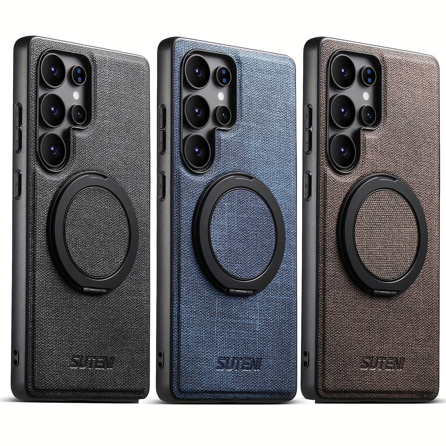 RingMag Leather Case For Samsung Galaxy S Series