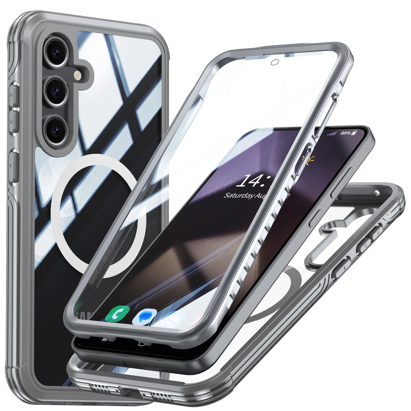 Samsung Galaxy S25 Transparent  Durable MagSafe Case