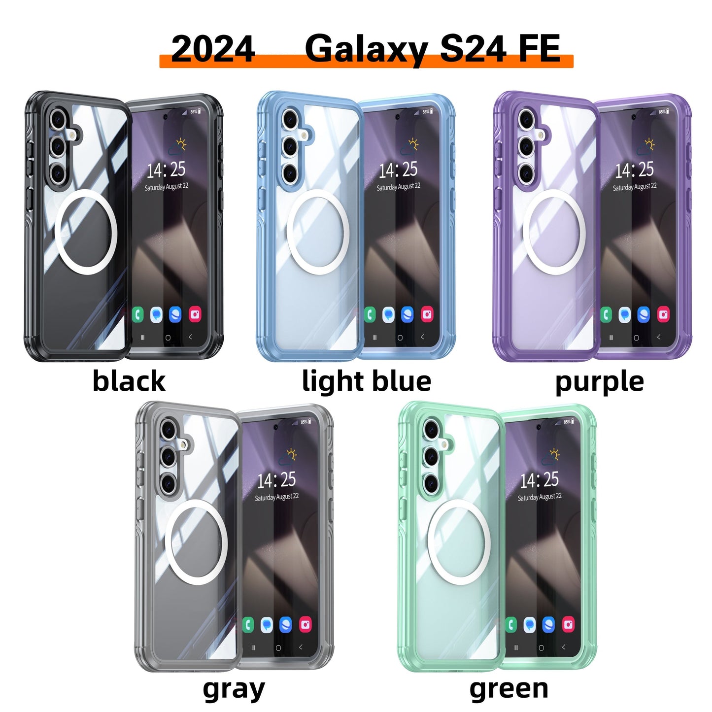Samsung Galaxy S25 Transparent  Durable MagSafe Case