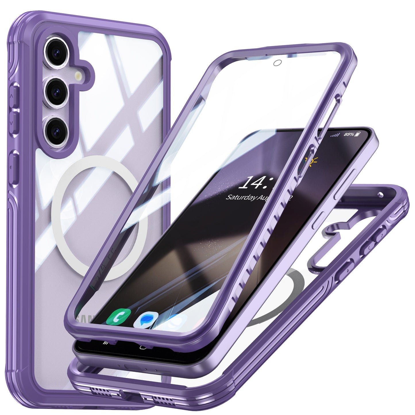 Samsung Galaxy S25 Transparent  Durable MagSafe Case