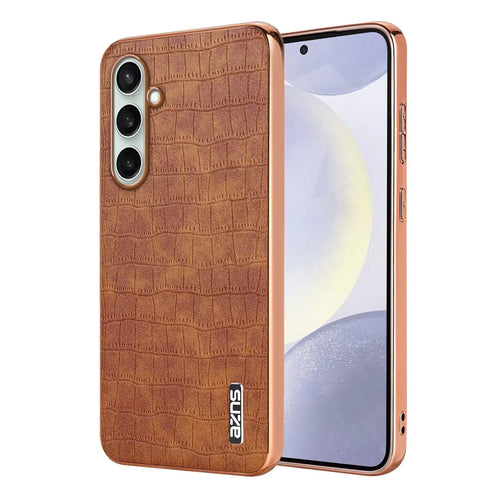 LuxEdge Shield – Plating Bumper Leather Case for Galaxy S Series