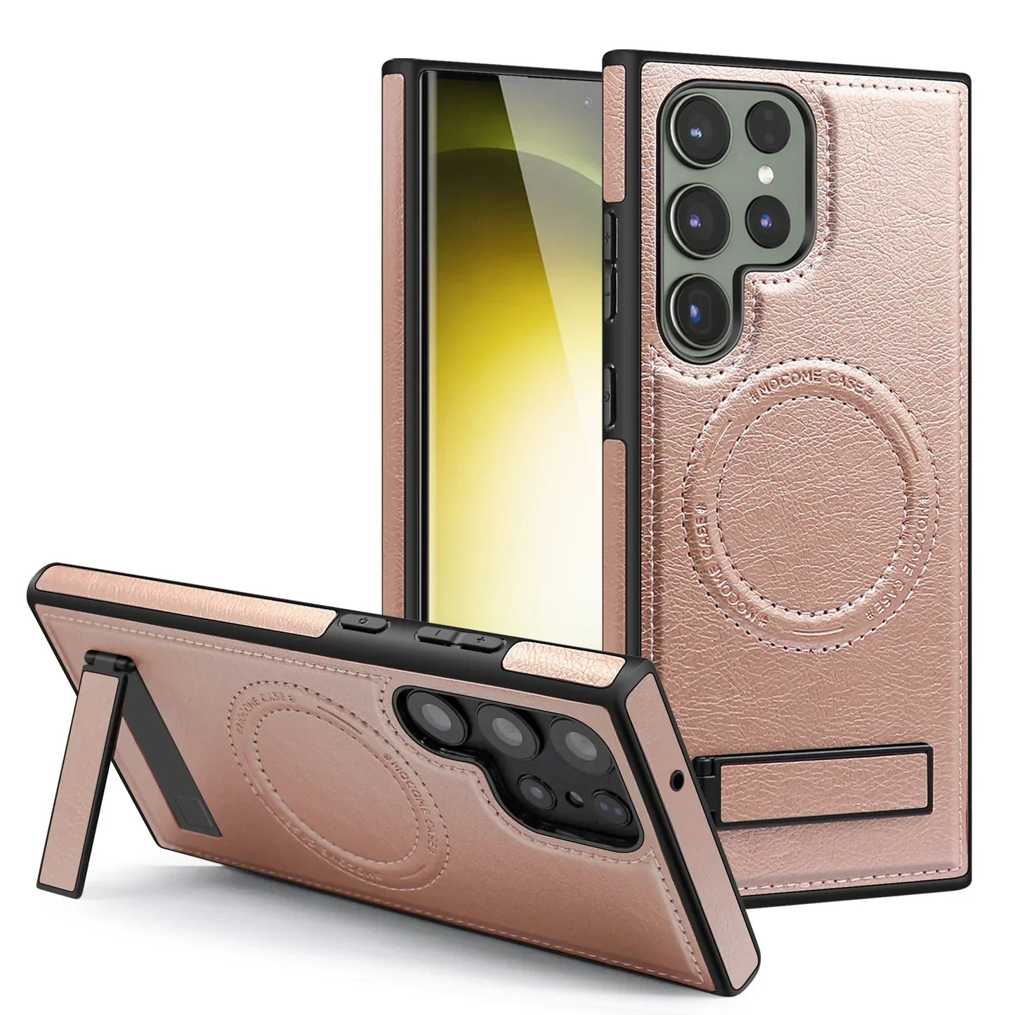 Samsung Galaxy S24 Case Leather Magnetic with Kickstand - Odin case
