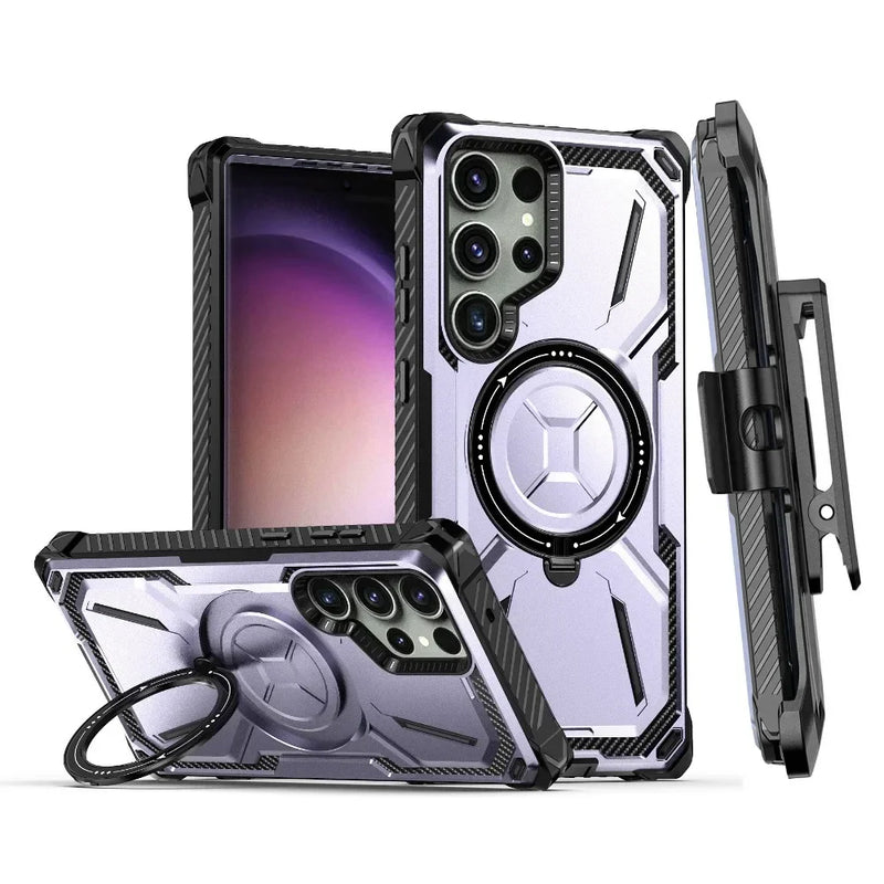ToughMag Pro – Rugged Armor MagSafe Case with Ring & Clip for Galaxy S Series