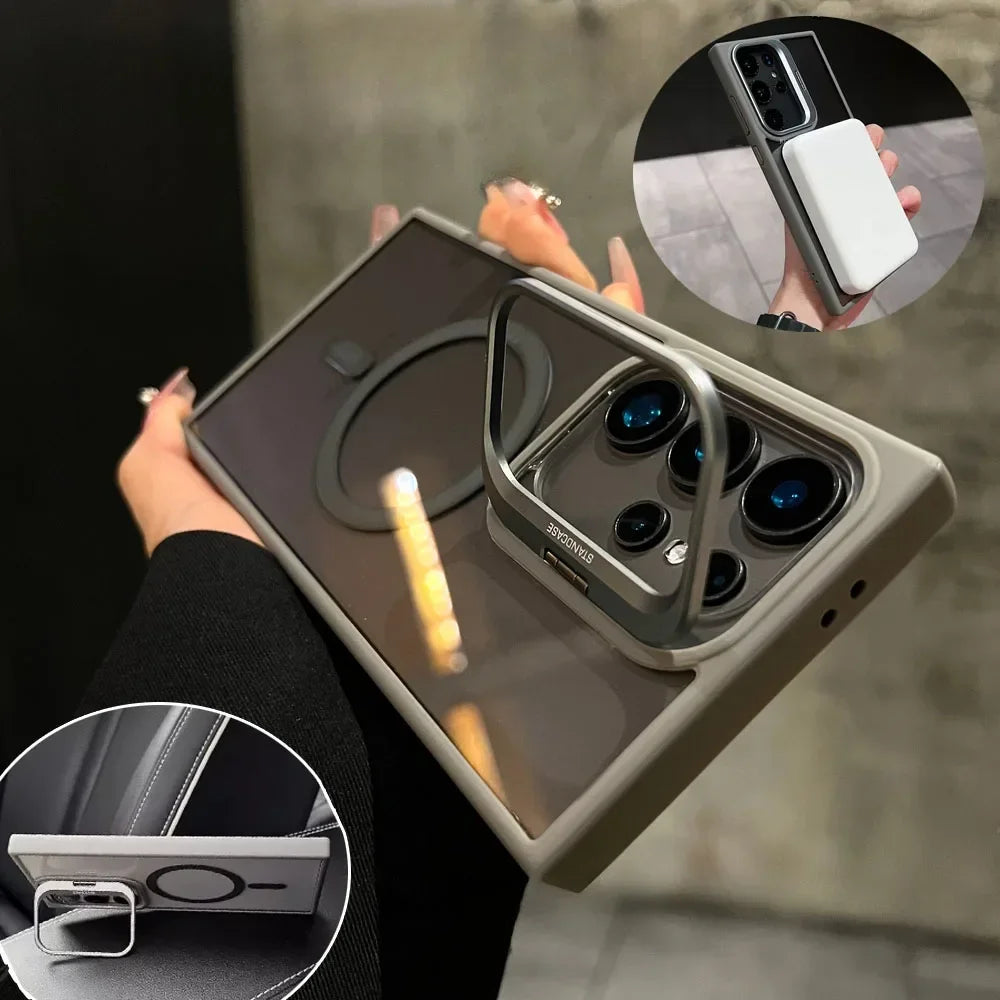 MagSafe Hidden Holder Clear Case for Samsung Galaxy S
