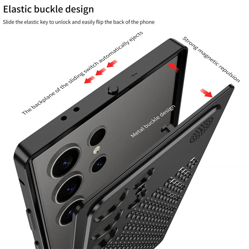 HeatShield Metal Case for Samsung Galaxy S25 and S24 Ultra