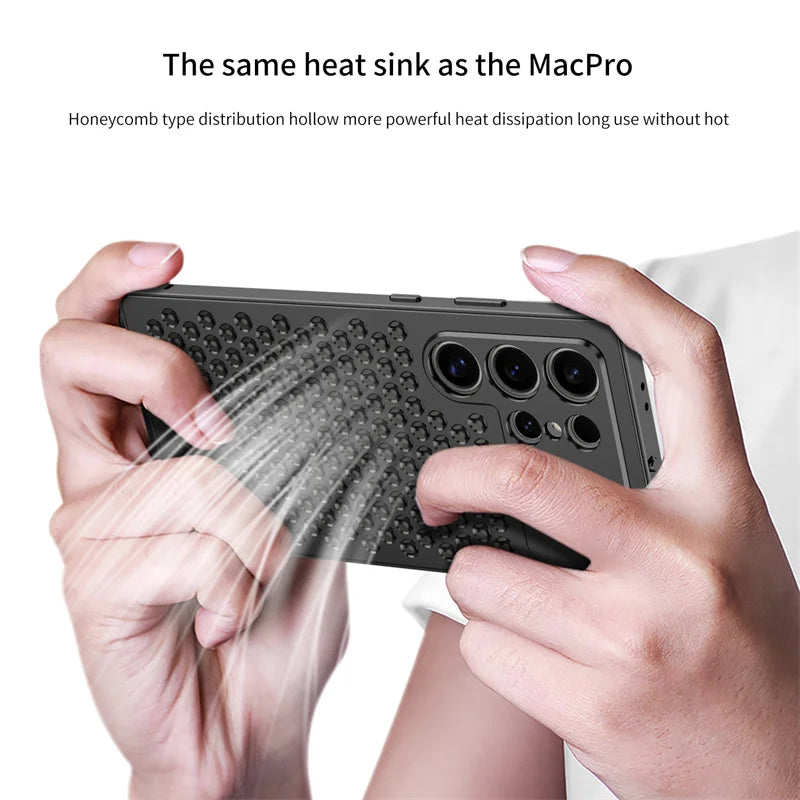 HeatShield Metal Case for Samsung Galaxy S25 and S24 Ultra