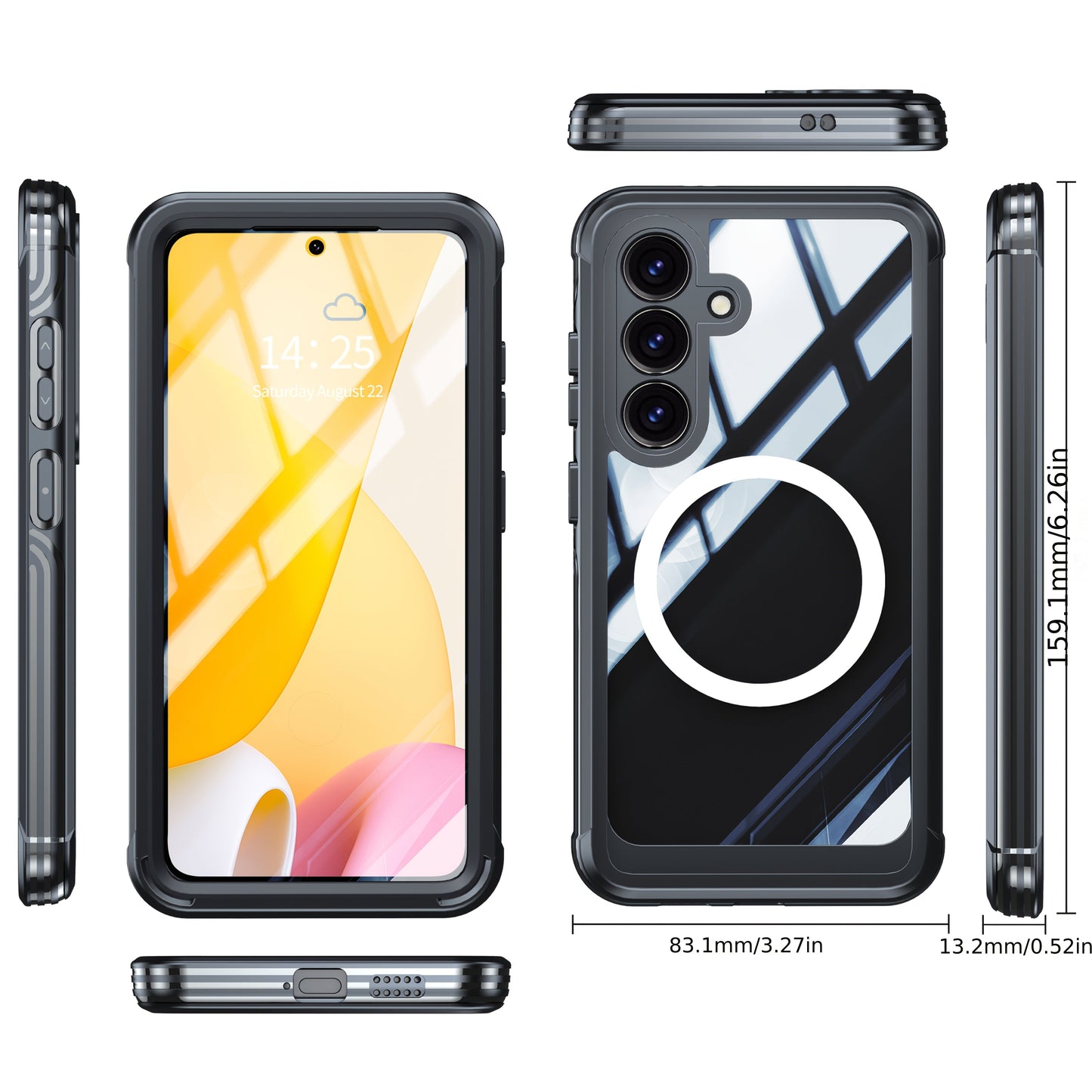 Samsung Galaxy S25 Transparent  Durable MagSafe Case