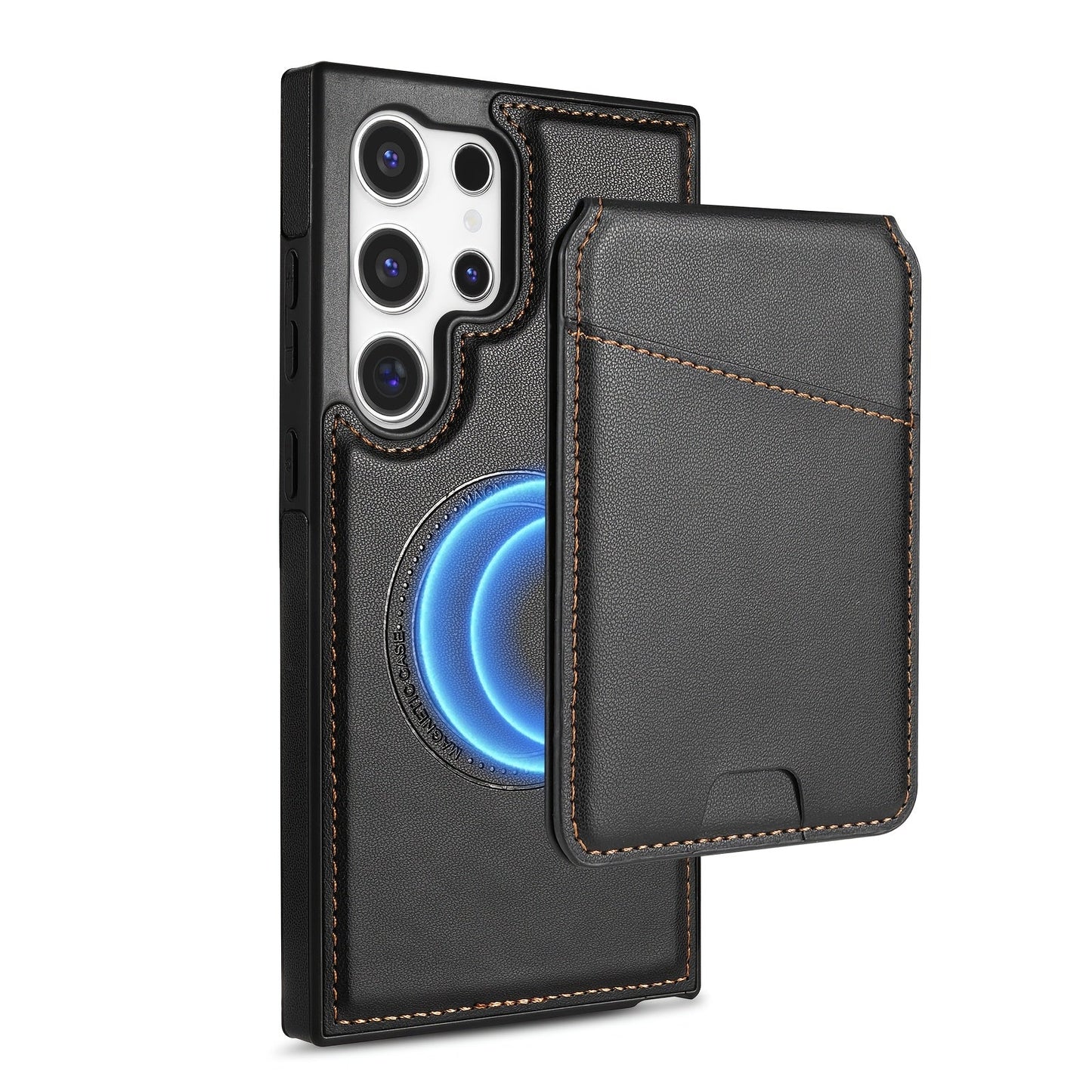 2-in-1 Magnetic Wallet Case with RFID Protection for Samsung Galaxy S Series