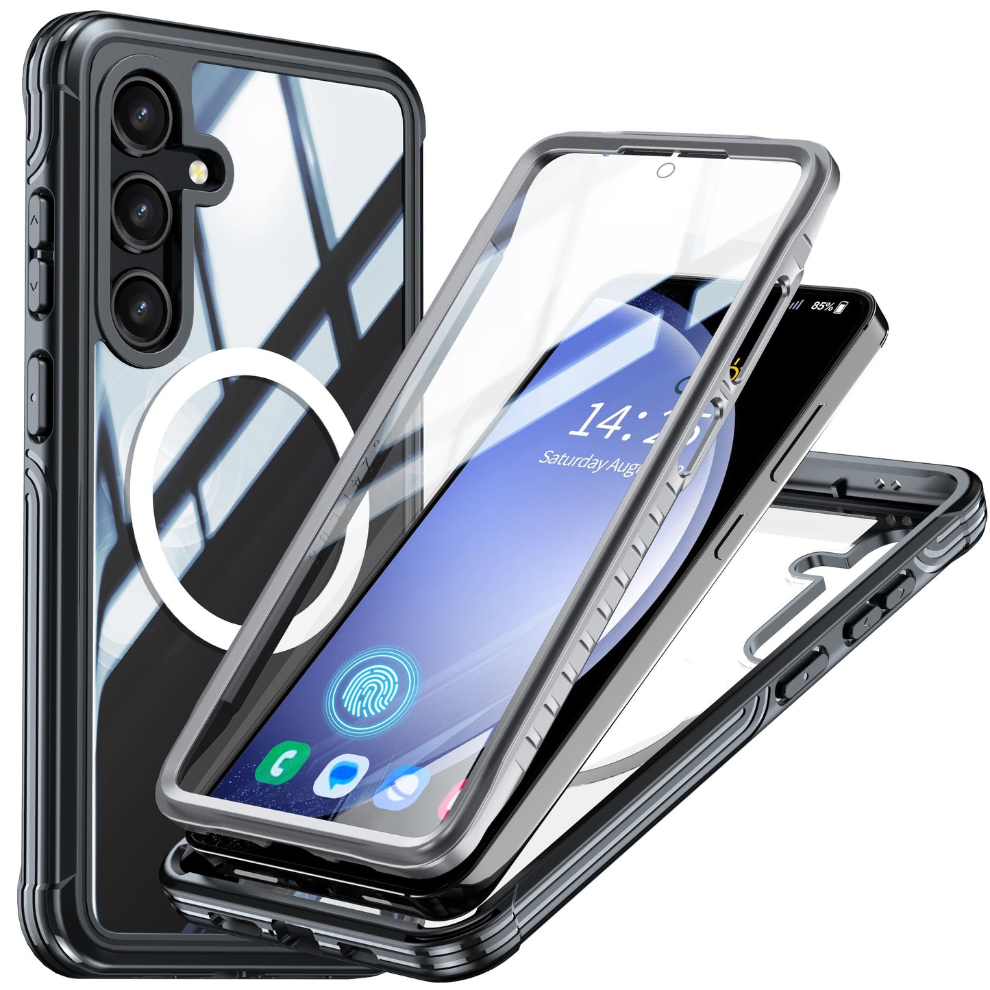 Samsung Galaxy S25 Transparent  Durable MagSafe Case