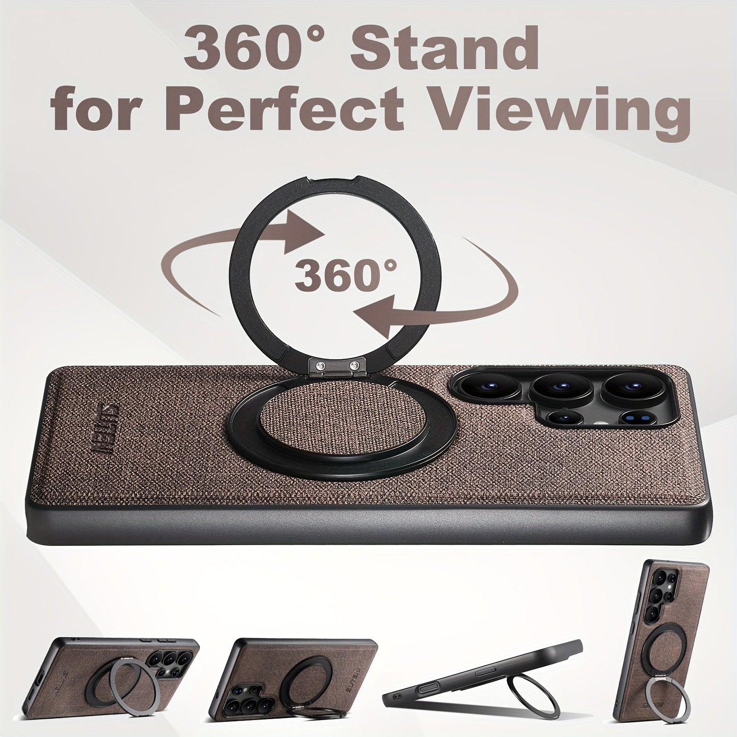 RingMag Leather Case For Samsung Galaxy S Series