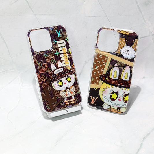 MonoToon™ Clear Case – Cartoon Monogram Edition
