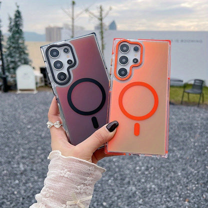 ColorShift Mag Armor – Stylish Magnetic Case for Galaxy S Series