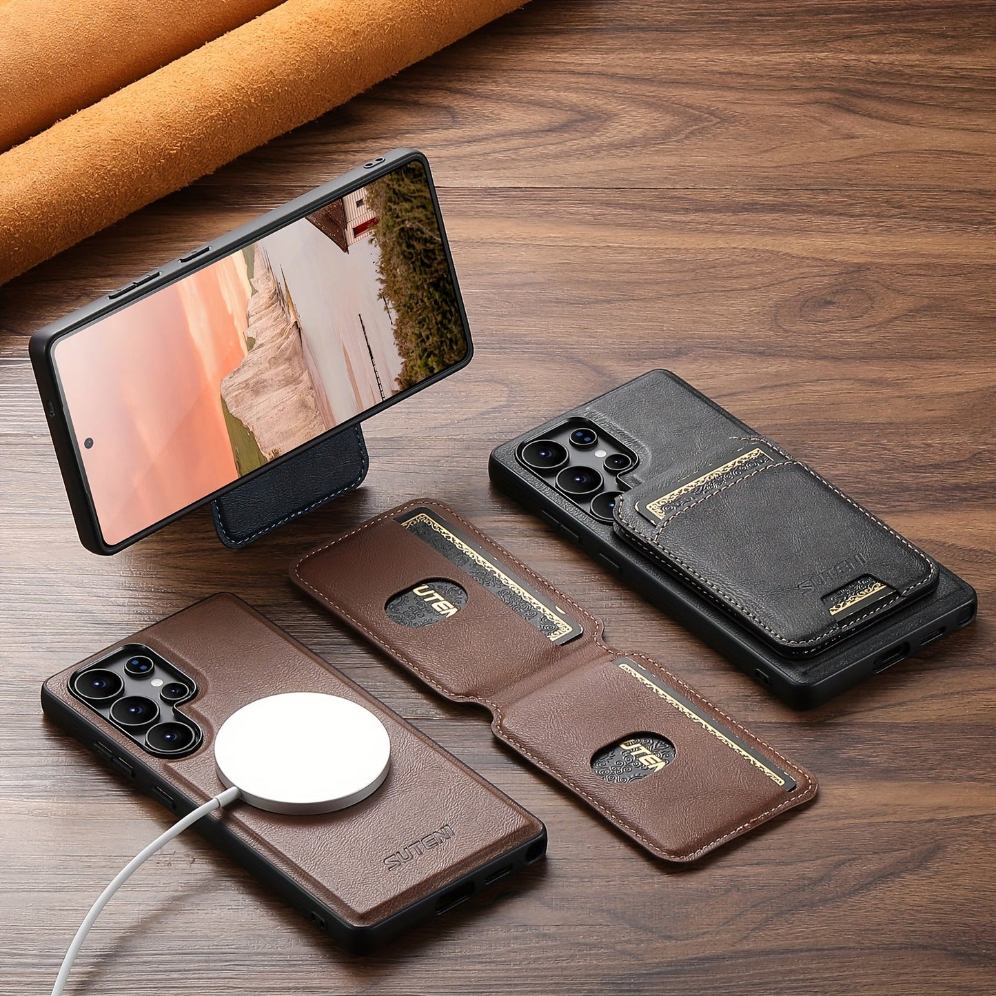 MagFold Wallet Stand Case For Samsung Galaxy S Series