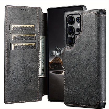 SnapVault Wallet Magnetic Detachable Leather Case