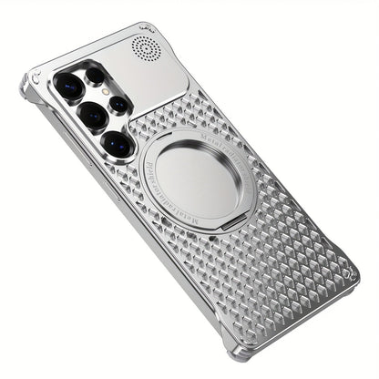 Aluminum Alloy Frameless MagSafe Case for Samsung S25 Ultra