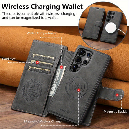 SnapVault Wallet Magnetic Detachable Leather Case