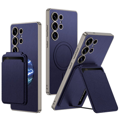 MagHold Luxe – Metallic Stand Wallet Case for Galaxy S Ultra Series