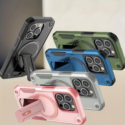 Samsung Galaxy S25 Magsafe Carbon Fiber Case with Built-In Stand