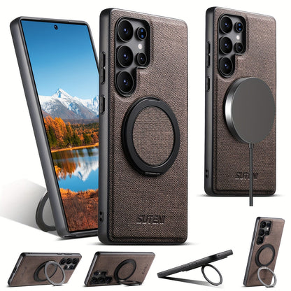 RingMag Leather Case For Samsung Galaxy S Series