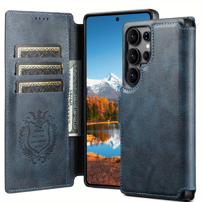 SnapVault Wallet Magnetic Detachable Leather Case