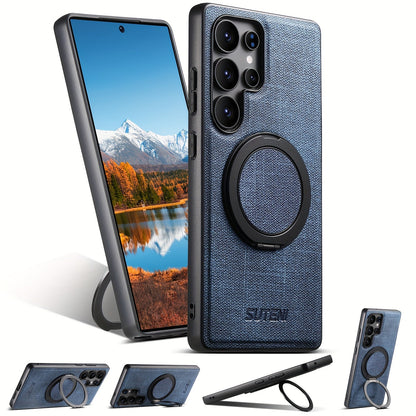 RingMag Leather Case For Samsung Galaxy S Series