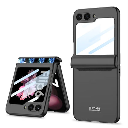 Magnetic Transparent Case with Hinge Protection for Z Flip Series