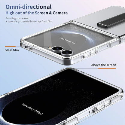 Clear Protective Kickstand Case for Galaxy Z Flip Series