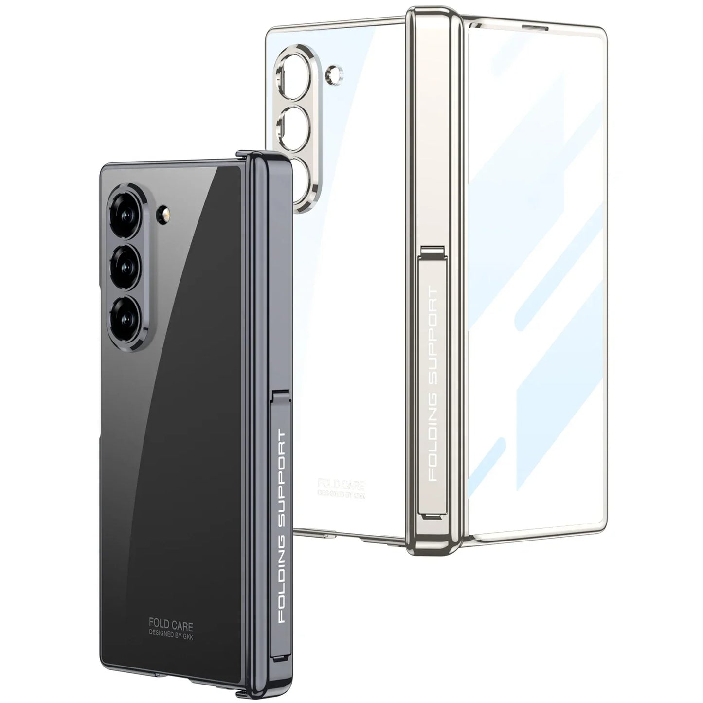 Clear Magnetic Case with Hinge Protection for Samsung Z Fold 6
