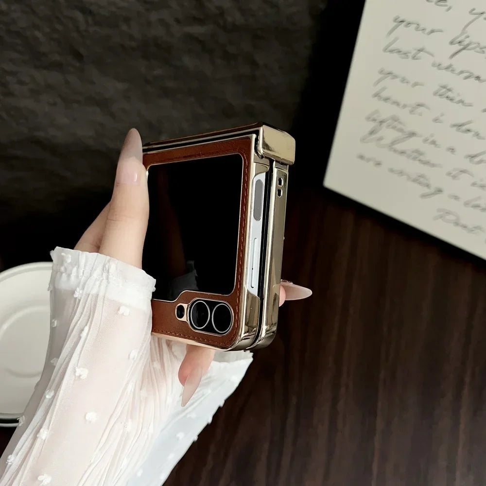 Premium Leather MagSafe Case for Z Flip Series