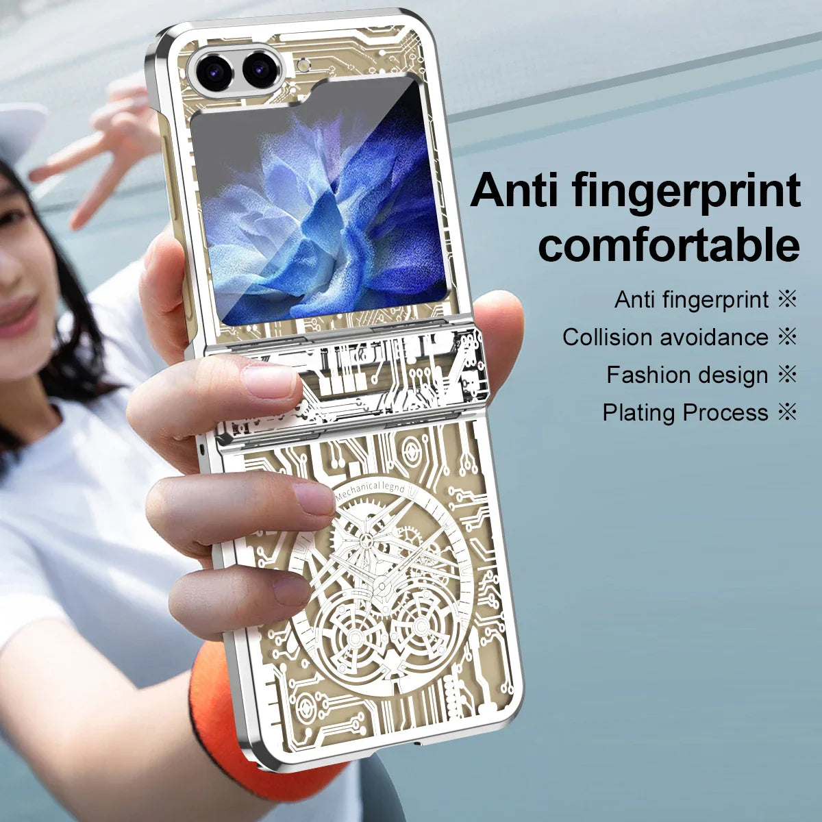 Transparent Shockproof Case For Samsung Z Flip Series
