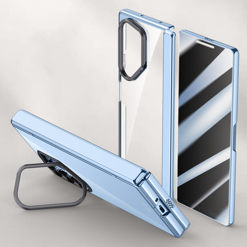 Crystal Clear Magnetic Case with Kickstand for Galaxy Z Fold 6