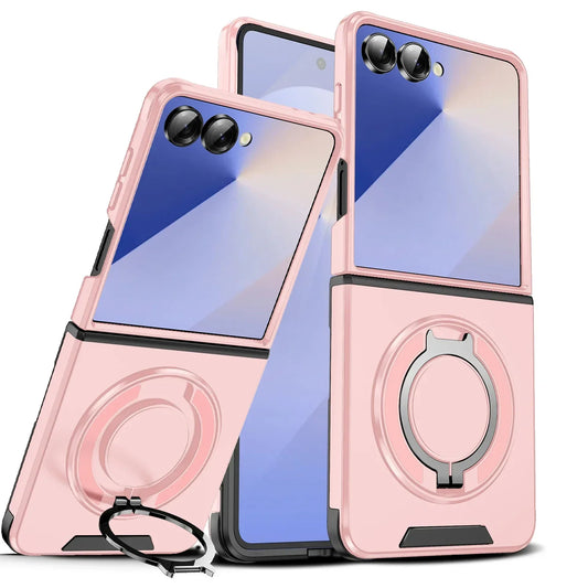 Rugged Magnetic Ring Case with MagSafe for Galaxy Z Flip 5/6/7