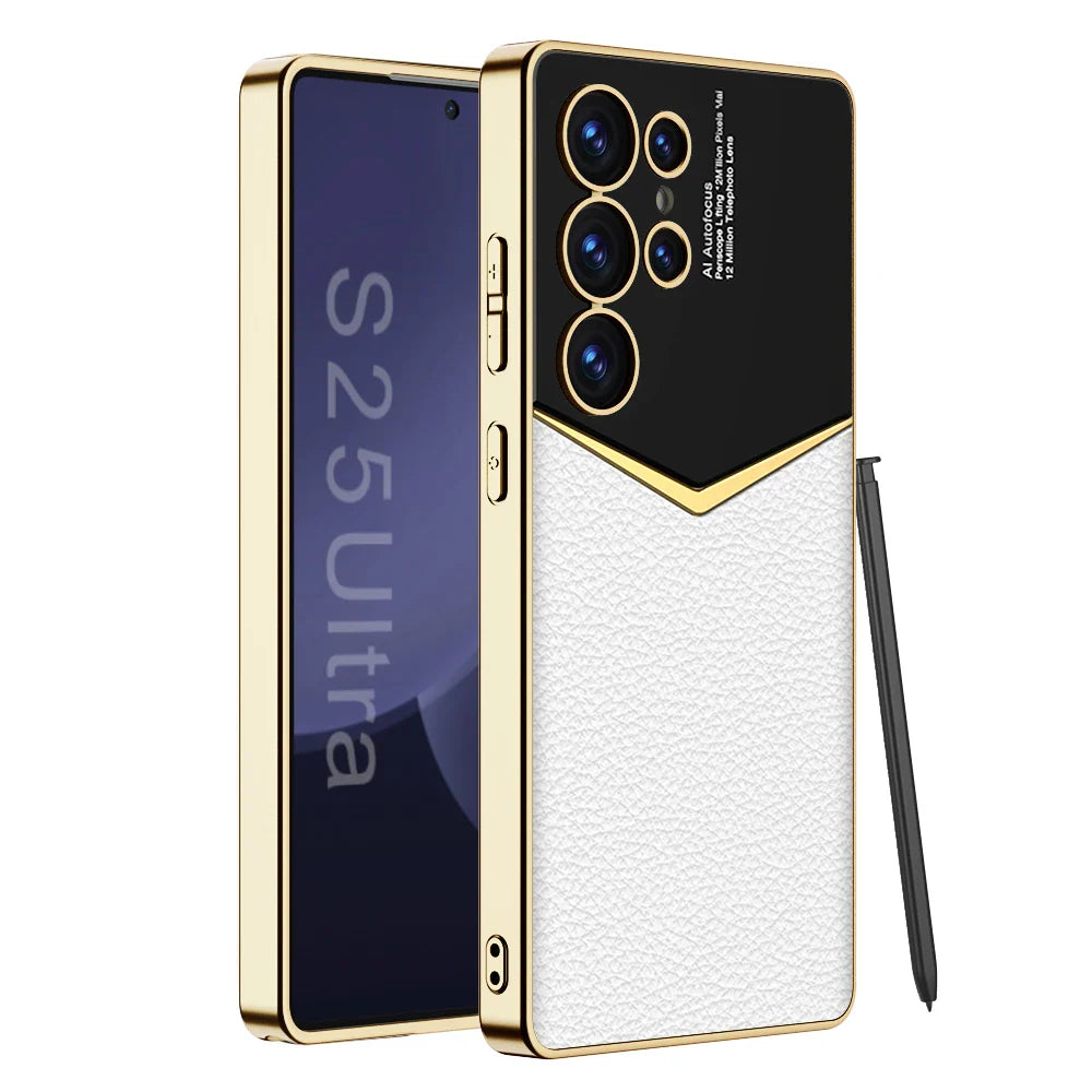 EliteFrame Luxury Leather Case for Samsung Galaxy S25, S24 & S23 Ultra