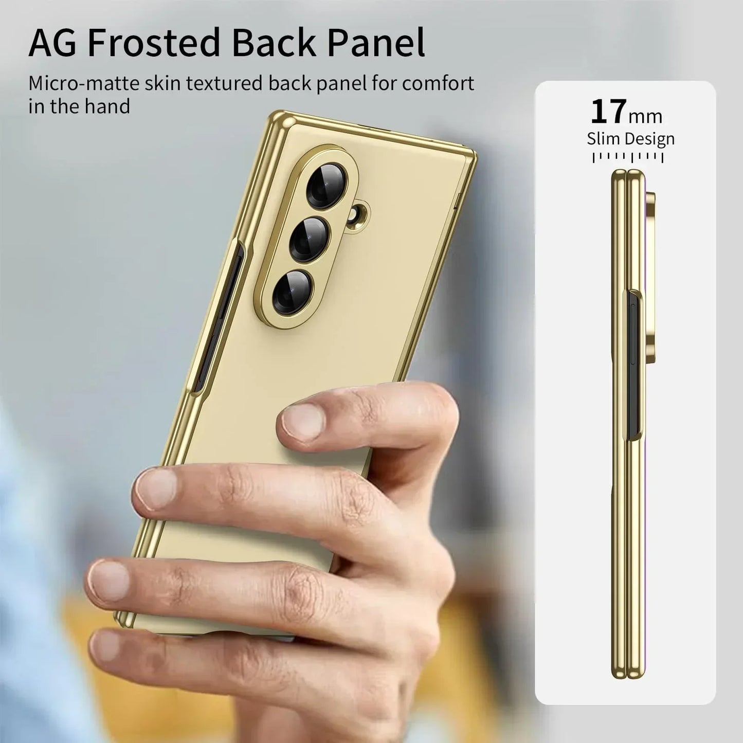 MagFold Slim – Magnetic Leather Case for Galaxy Z Fold