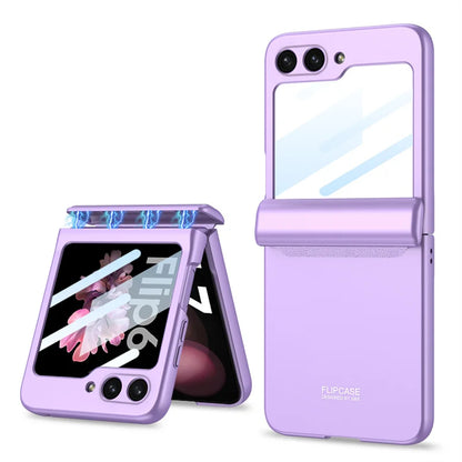 Magnetic Transparent Case with Hinge Protection for Z Flip Series