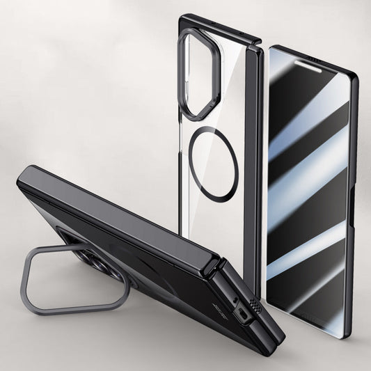 Crystal Clear Magnetic Case with Kickstand for Galaxy Z Fold 6