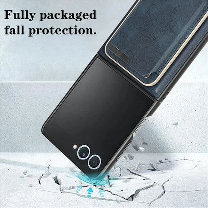 MagSafe Leather Wallet Case for Galaxy Z Flip Series