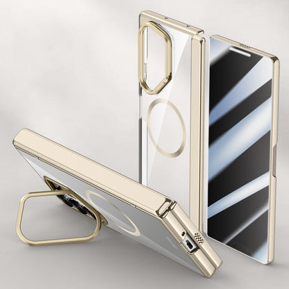 Crystal Clear Magnetic Case with Kickstand for Galaxy Z Fold 6