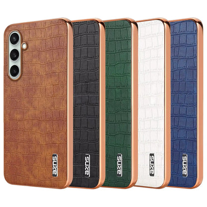 LuxEdge Shield – Plating Bumper Leather Case for Galaxy S Series
