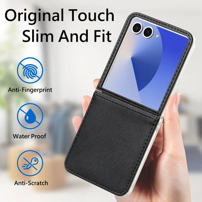 Leather Card Holder Case for Galaxy Z Flip Series