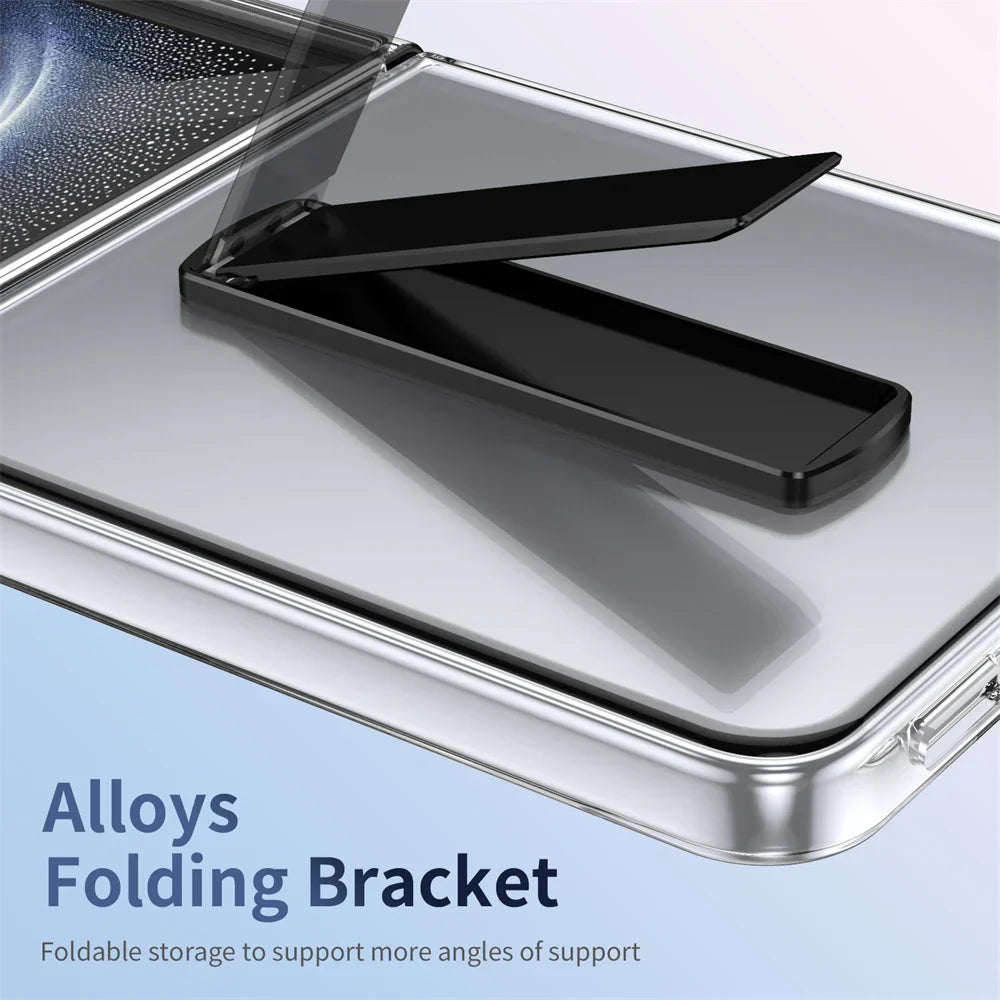 Clear Protective Kickstand Case for Galaxy Z Flip Series