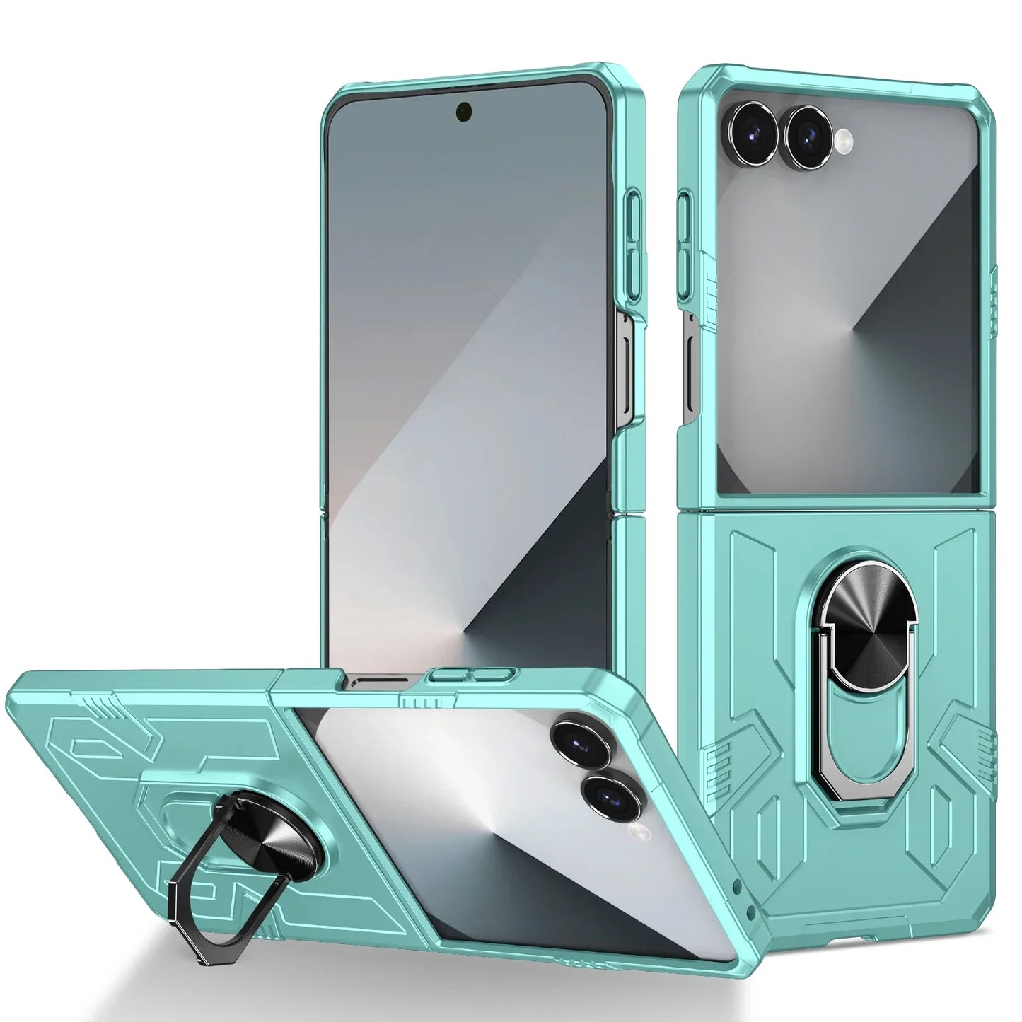 Rugged Armor Ring Case for Galaxy Z Flip Series