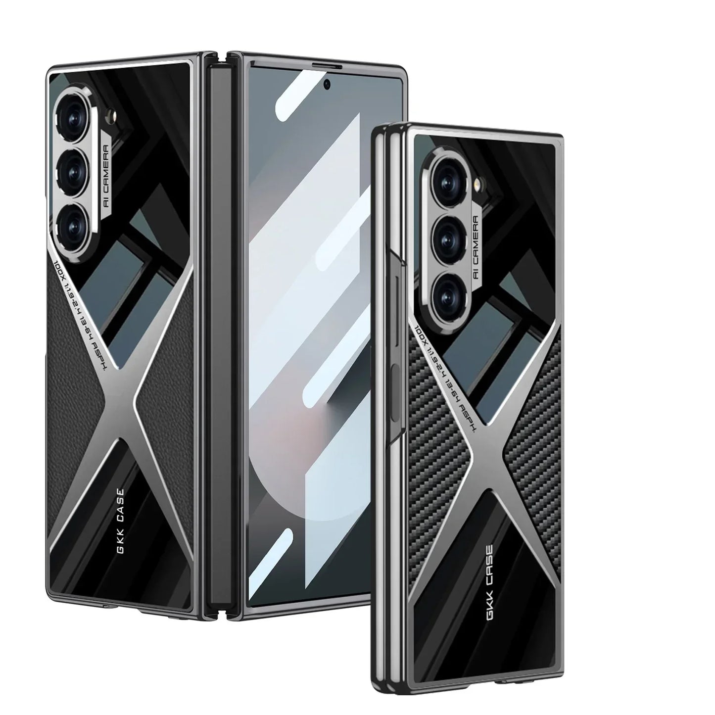 Luxury Leather Case with Camera Protection For Samsung Galaxy Z Fold 6