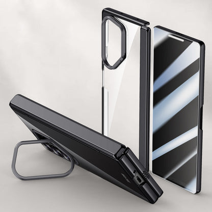 Crystal Clear Magnetic Case with Kickstand for Galaxy Z Fold 6