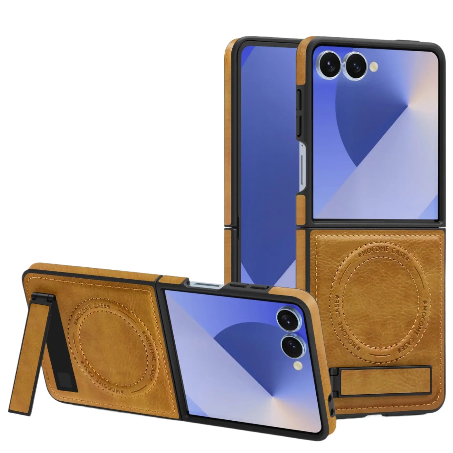 Leather MagSafe Stand Case for Z Flip Series