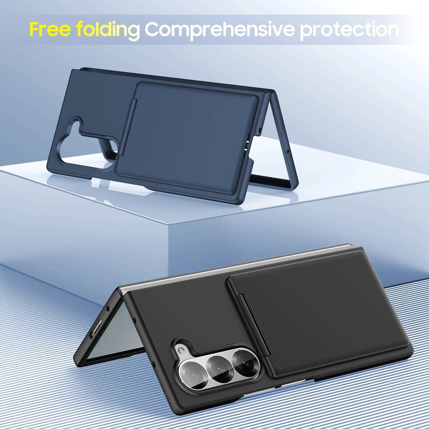 FlexView Clear – Transparent Card Holder Case with Stand for Z Fold